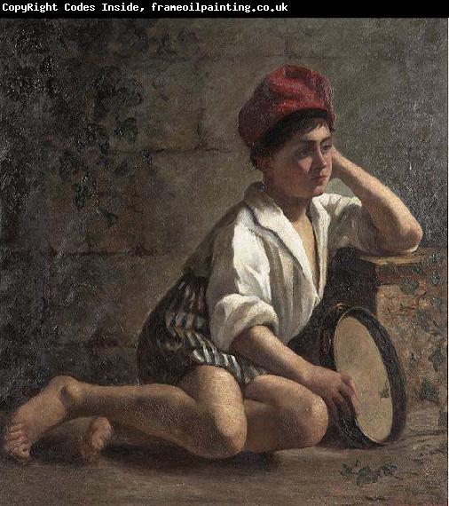 Julia Beck Boy with tamburin